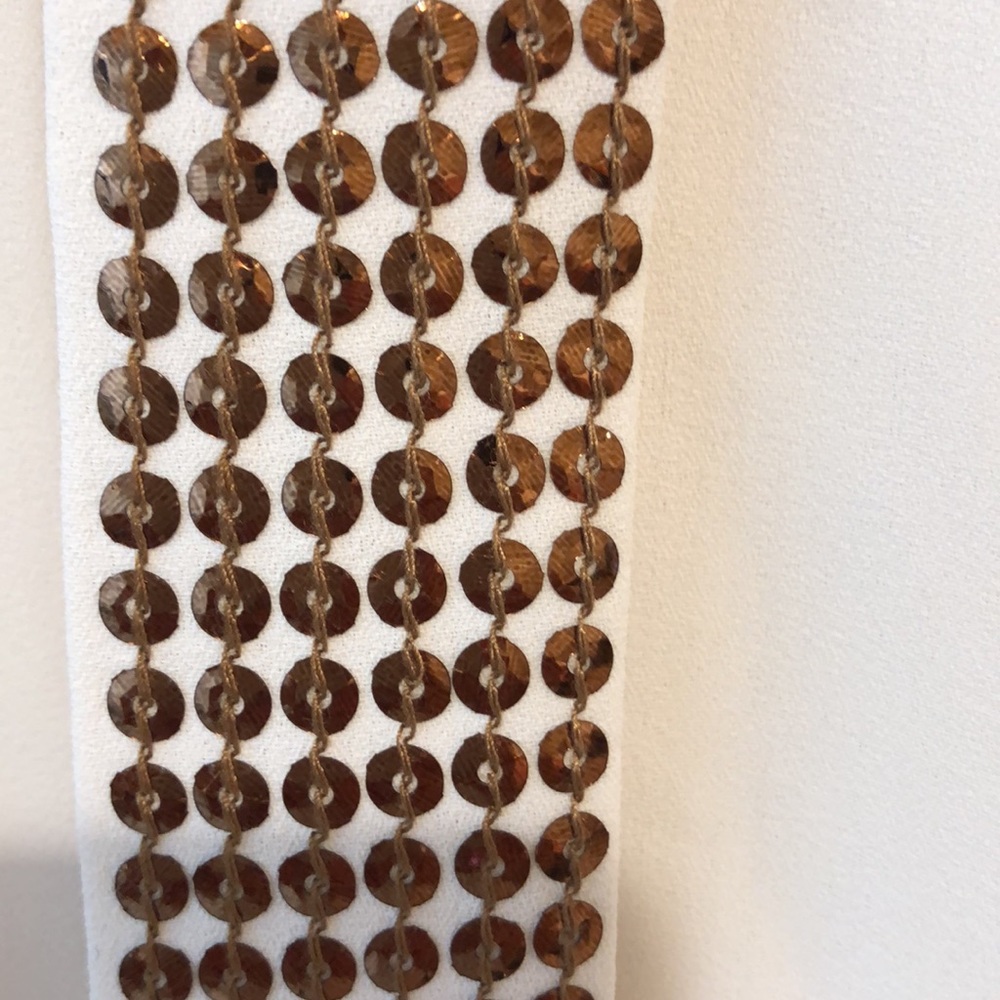 Ann Taylor Bronze Strass top - Picture 3 of 5